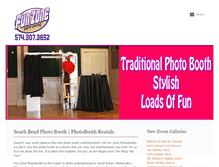 Tablet Screenshot of funzonephotobooths.com
